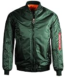 Guytalk Men's Reversible Flight Bomber Jacket