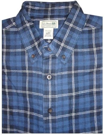 ll bean scotch plaid flannel hoodie