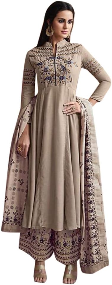 Bollywood Muslim Formal Stylish Muslin Silk Pakistani Salwar Kameez Festive Muslim Dress Palazzo Suit Ethnic 5918