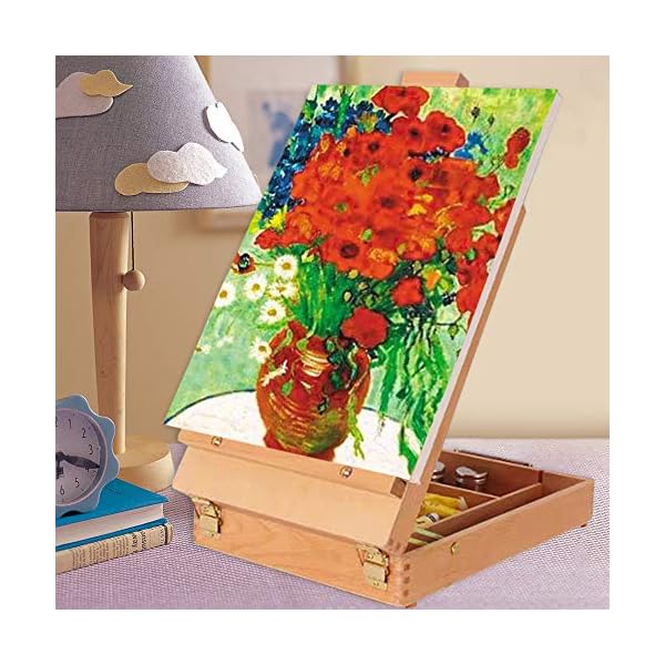 Tabletop Easel Art Easel Desktop Easel for Painting, Premium Wooden