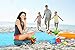 SHINE HAI Outdoor Beach Blanket, Lightweight Durable Nylon Sand Free Quick Drying Picnic Blanket, Large Picnic Blanket 7.5’ x 6’ Water Resistant, Portable Beach Mat 4 Anchor Pockets