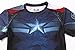 Red Plume Men's Compression Sports Fitness Shirt, Armor Captain T-Shirt (XL, Armor+Combat Clothes)