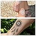 Pinkiou Face Tattoo Sticker gold temporary face tattoos for Women Girls Make Up Dancer Costume Parties, Shimmer Glitter Metallic facial art stickers (white)