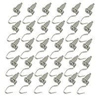 Ozzptuu 30Pcs Professional Adjustable Picture Hanger Hanging Hooks Art Gallery Display Hanging System Accessories