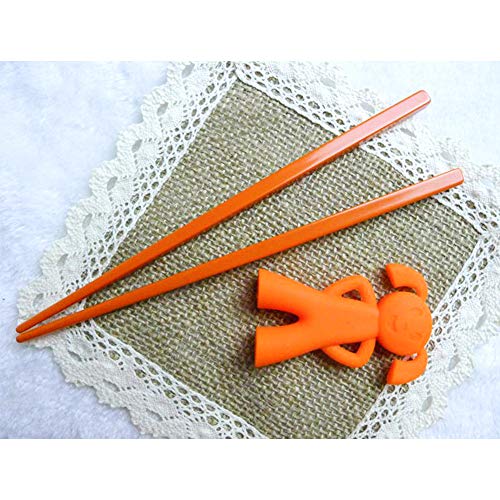 6 Pcs Training Chopsticks, Easy To Use Safe And Non-Toxic Fun Helper, For Kids Beginners Baby, 3 Color - Thumbnail 2