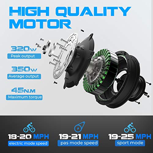 eAhora XC100 Electric Bikes for Adults Electric Mountain Bike 26 inch