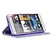 Cellto HTC ONE Premium Wallet Case with Reversible Magnetic Flap [Slim Ultra Fit] [Mint Purple] Diary Cover/w ID Pocket (HTC ONE 2013, M7) - with Life Time Warranty