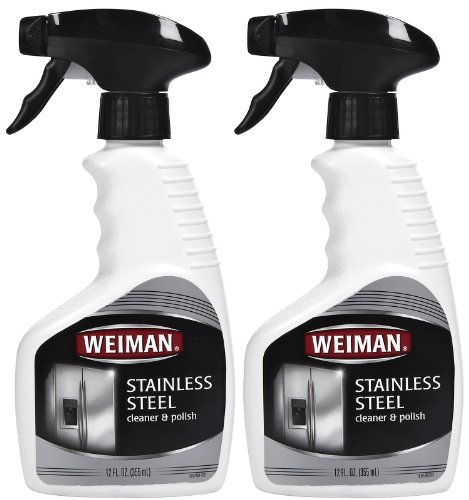 WEIMAN STAINLESS STEEL CLEANER & POLISH TRIGGER SPRAY 12 OZ- (PACK OF 6)