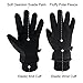 OZERO Winter Gloves -30°F Thermal Snow Work Ski Glove - Deerskin Suede Leather Palm and Polar Fleece Back with Insulated Cotton - Windproof Water-resistant Warm hands in Cold Weather for Women and Men