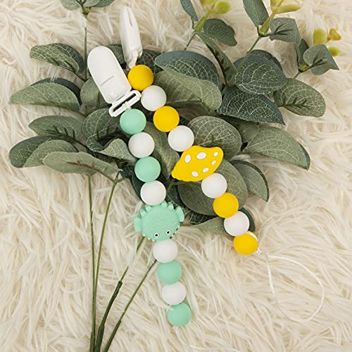 Babygoal Shell Fish Pacifier Clips, 2 Pack Pacifier Holders,Teething