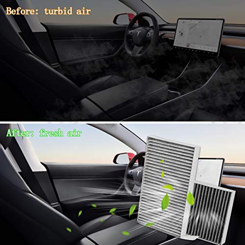 Farmogo Tesla Model 3 Model Y Cabin Air Filter Activated Carbon Air