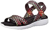 Skechers Cali Women's Counter Art-Breeze-Beatbox Platform Sandal, Black/Multi, 8 M US
