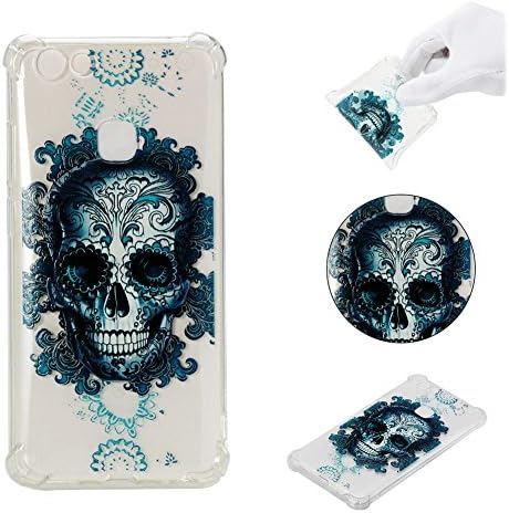 VIVO V7 Plus Case, Ngift Luxury [Skull] Ultra Thin Soft TPU Soft Silicone Rubber Bumper Case Soft Silicone Case for VIVO V7 Plus / VIVO Y79 5.99 Inch Case