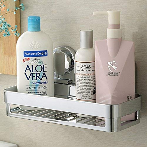 Shower Caddy with Super Strong Suction Cups Rustproof Bathroom Caddy Wall Shelves Kitchen Storage Basket Holder