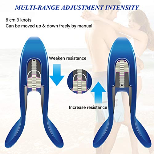Litthing Super Kegel Exerciser, Blue Pelvic Floor Muscle and Inner Thigh Exerciser with Exercise Band, Hips Muscle Trainer Correction Beautiful Buttocks Bladder Control Device for Women - Thumbnail 5