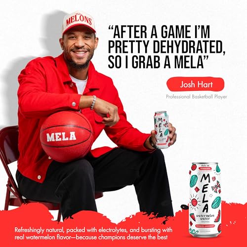 MELA WATERMELON WATER – WATERMELON JUICE, 100 PERCENT NATURAL FRUIT JUICE WITH VITAMIN C, ELECTROLYTES, ANTIOXIDANTS – COCONUT WATER ALTERNATIVE, GLUTEN-FREE (VARIETY, 11.15 FL OZ, 12-PACK)