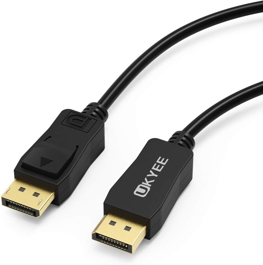 Display Port Cables 6ft Monitor Cord 4K60Hz, UKYEE