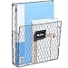 MyGift Wall Mounted Gray Metal Chicken Wire Hanging File Folder Rack and Magazine Holder with Chalkboard Label, Office Mail and Document Organizer, Set of 2