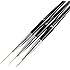 Winstonia Striping Nail Art Brushes for Long Lines, Details, Fine Designs. 3 pcs Striper Brushes with Caps - AMAZING TRIO