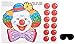 Beistle 66669 Circus Clown Game, 17-Inch by 18-Inch