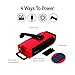 RunningSnail Emergency Solar AM/FM//NOAA Digital Weather Radio with 3W LED Flashlight, SOS Alarm & 2000MAh Power Bank for Hurricane/Storm/Earthquake/Camping/Hiking