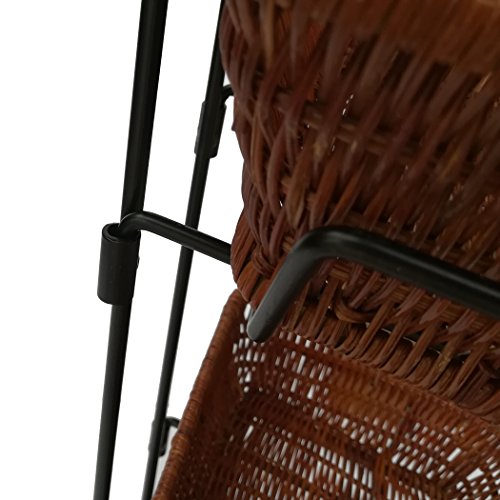 FixtureDisplays Mini 3 Tier Wicker Basket Market Rack Countertop Stand, Small for Large Produce, Great for Small Articles: Coffee Condiments Organizer, Gums, Treats, Lollipops, Lighers 119999-FBA - Thumbnail 2