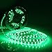 Lighten Glimmer LED Light Strip 5050 Black PCB 5M 300 LEDs Flexible Rope Lights DC12V High Brightness LED Backlighting Green Waterproof IP65