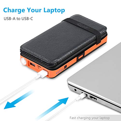 image for Solar Charger 25000mAh ADDTOP Portable Solar Power Bank with Type-C In