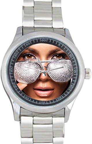 Dude Custom Jennifer Lopez Men's Stainless Steel Watch Sliver Metal
