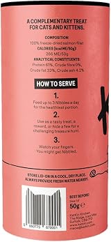 KatKin Salmon Fillet Freeze-Dried Cat Treats 50g UK Pack of 4 view 8