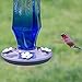 Perky-Pet Sapphire Starburst Vintage Glass Hummingbird Feeder 8129-2