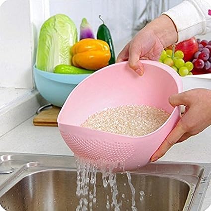 SHOPTOSHOP Ketsaal Plastic Bowl Strainer(Multicolour)