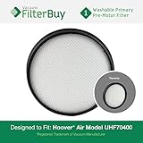Hoover WindTunnel Air Model UH70400 & UH72400 Primary Filter. Designed by FilterBuy to replace Hoover Part # 303903001. Washable and Reusable.