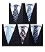 Premium Quality Tie By Set Of 5 Pcs With Mulitple Colors (NTTIE001,Color A)