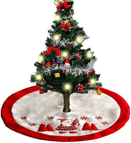 36 Inch Christmas Tree Skirts Holiday Tree Ornaments Plush Tree Skirt Decoration for Christmas Decoration New Year Party Supply