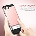 ESR iPhone 7 Case, iPhone 7 Metal Kickstand Case, [Vertical and Horizontal Stand] and [Magnetic Car-Mount Function] Hard PC Back + Flexible Bumper Protective Cover for 4.7 inches iPhone 7 (Rose Gold)