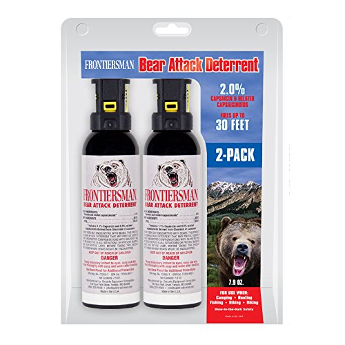 FRONTIERSMAN Bear Spray Pack of 2 7.9 oz Canisters, Max Strength