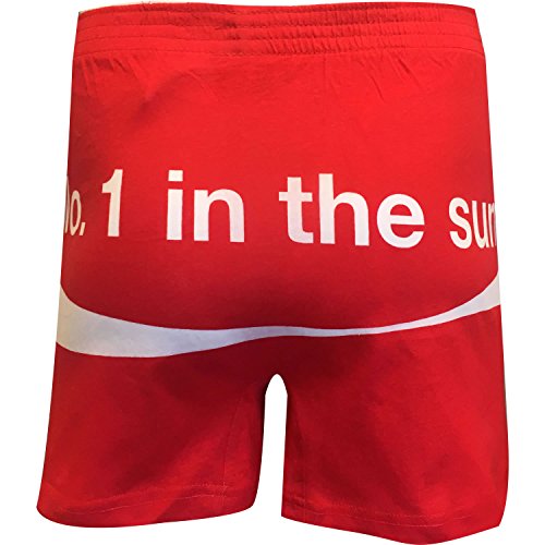 Coca-Cola Bottle Classic Logo Men's Cotton Boxer Shorts