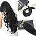 Sunny 18Inch Jet Black #1 Remy I Tip Stick Human Hair Extensions 50 Strands Fusion Hair Extensions with Salon Style