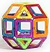 Cre8tive Toys Magnetic Building Tiles Set with Carousel, 52 Pieces