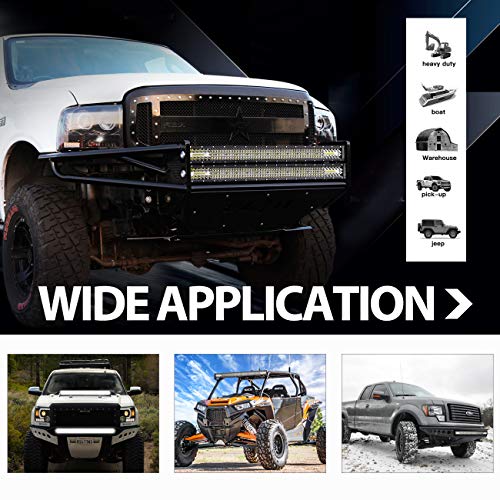 Led Light Bar 30 Inch Auto Power Plus 230W QUAD Row Led Driving Light Spot Flood Combo Beam Off Road Led Light OSRAM Led Work Light Waterproof Fog Light for Off Road Trucks Jeep Boat,2 Year Warranty