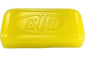 KUU Warm Weather Ski Wax - Yellow Wax for Spring Ski Wax, Use on Downhill Skis or Snowboard, Ideal for Warm Weather During Late Winter and Early Spring, Bulk Ski and Snowboarding Wax (500g)