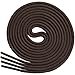 Miscly 3 Pairs Round Oxford Shoelaces for Dress Shoes 3/32″ Thin (36″, Dark Brown)