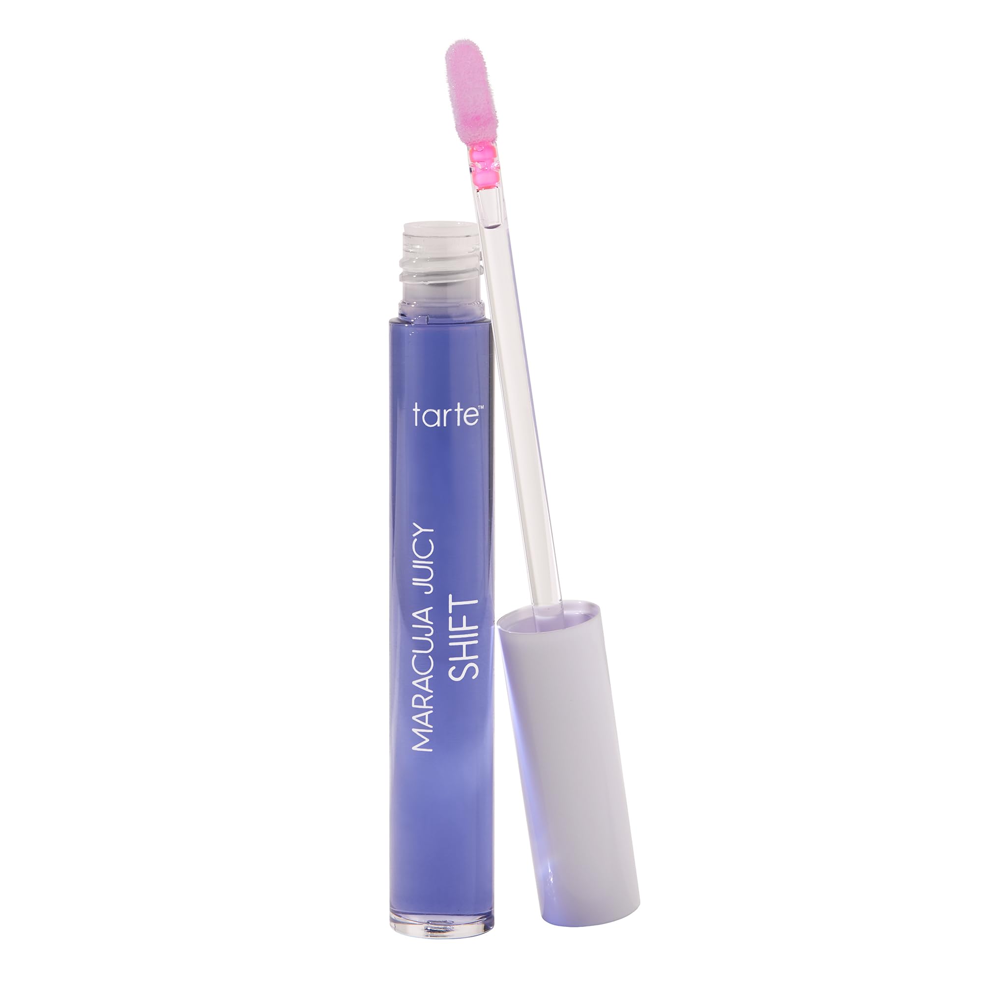 tarte maracuja juicy lip & cheek shift – pH-Powered Lip Gloss Balm with Vitamin E & Hyaluronic Acid for Smooth, Moisturized Lips & Cheek Tint Blush, Vegan & Cruelty-Free, full size, grape
