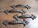 Lot/Set of 4 Amazing Fancy Cast Iron Victorian Styled 7