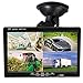 7 Inch HD 4 Split Quad Video Displays Backup Monitor kit LCD Rear View Monitor for Car Backup Camera Kit & Home Surveillance Security System