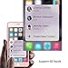 F-color Compatible Full Screen Cover Tempered Glass Screen Protector Replacement for iPhone 8 Plus, iPhone 7 Plus Screen Protector, Rose Gold, 5.5 Inch