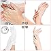 Outee 12 Pairs 8 Inch White Fabric,Silver Gloves for Women with Moisturizing, Hydrating Fabric Blend for Dry Hands, Coin Jewelry Inspection, Soft Working Gloves