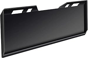 AHLOKI 5/16" Universal Skid Steer Mount Plate Thick Skid Steer Plate Attachment 3000LBS Weight Capacity Quick Attach Mount Plate Adapter Loader W/Holes Easy to Weld Or Bolt to Different Accessories,5/16"