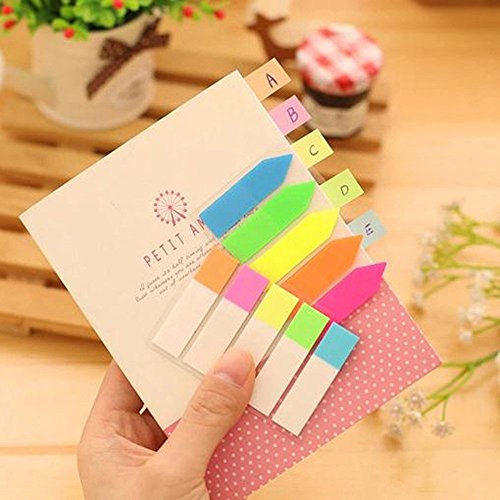 Rumas Rainbow Self-Sticker Notepads Narrow - Scrach Pads - Steno Pads - Note Tabs Bookmark for Kids Students Women Men - School Office Stationery Products (A)